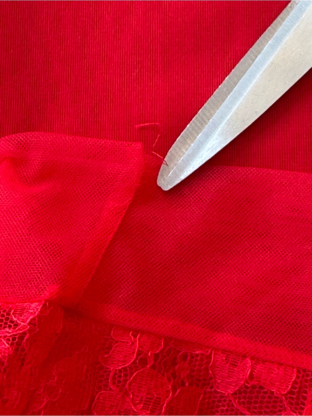 Vtg Van Raalte Red Opaquelon Nylon Full Slip 7908A Lace Size 40 PinUp 1950s - Picture 16 of 16